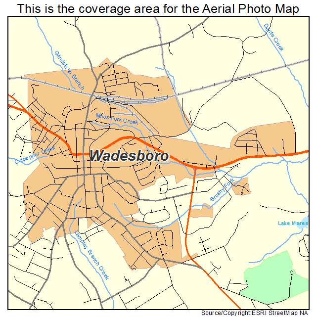 Wadesboro, NC location map 