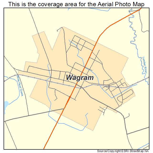 Wagram, NC location map 