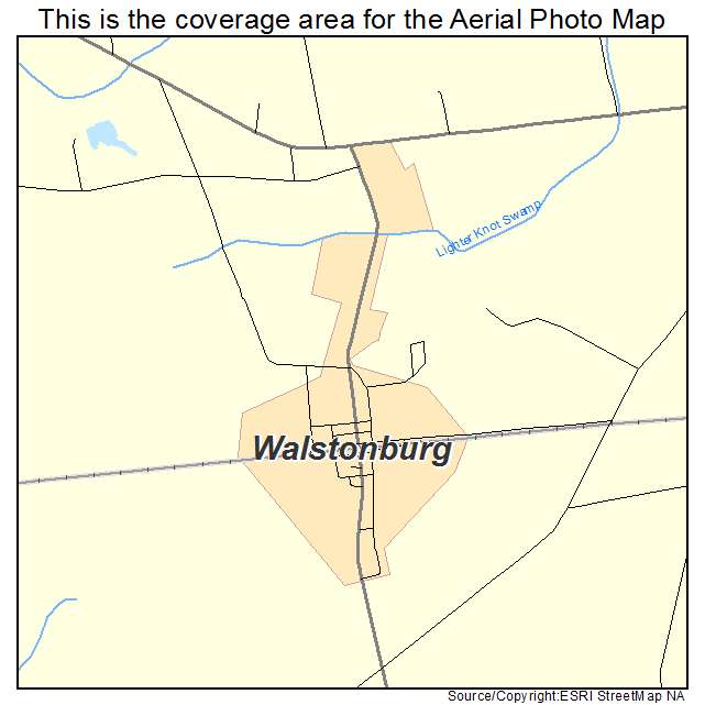 Walstonburg, NC location map 