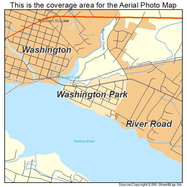 Washington Park, NC location map 