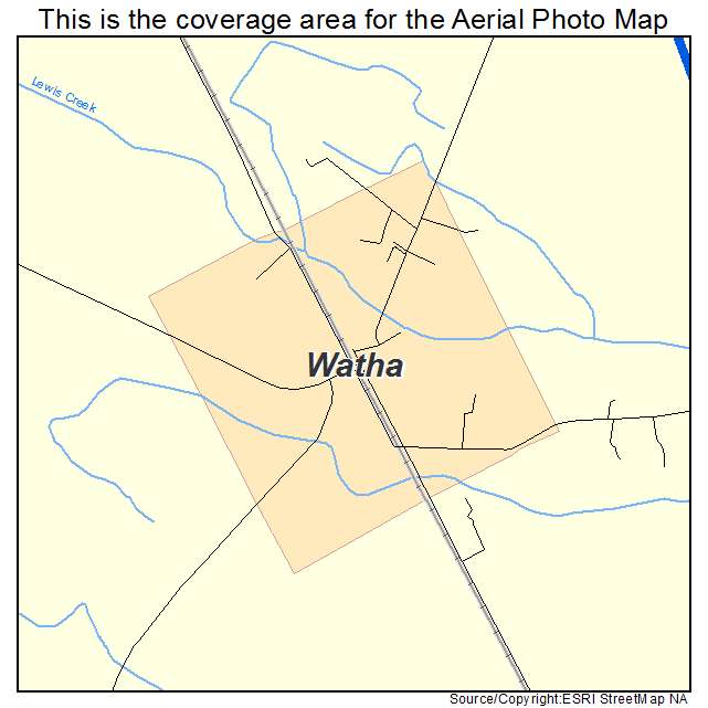 Watha, NC location map 