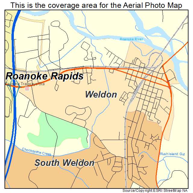 Weldon, NC location map 
