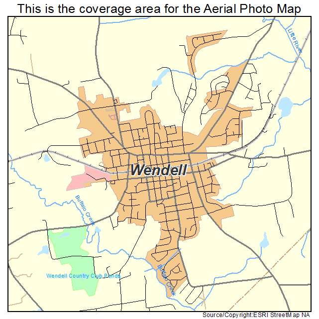 Wendell, NC location map 