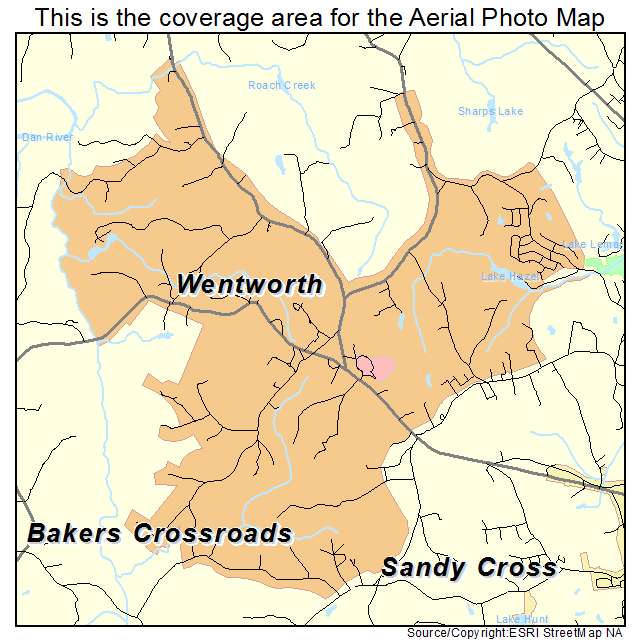 Wentworth, NC location map 