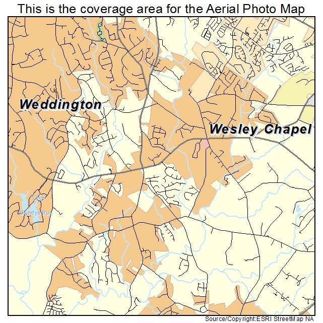 Wesley Chapel, NC location map 