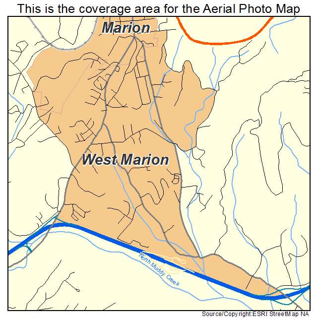 West Marion, NC location map 