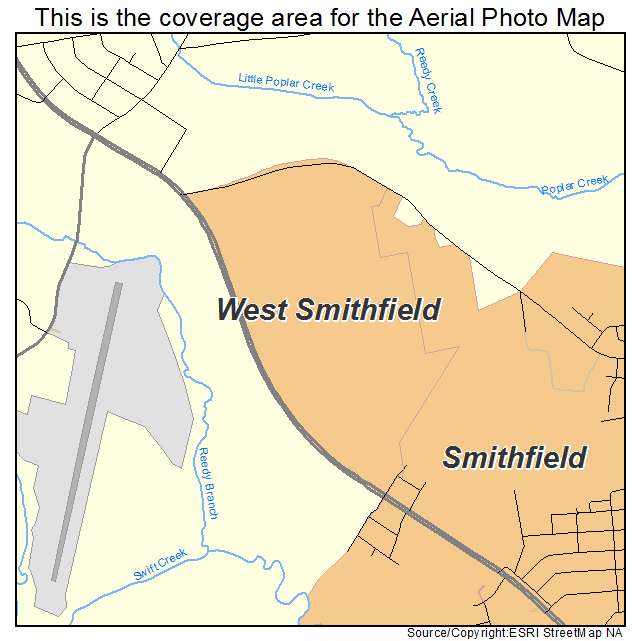 West Smithfield, NC location map 