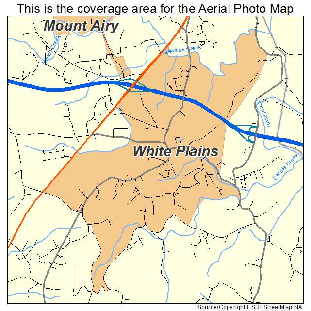 White Plains, NC location map 
