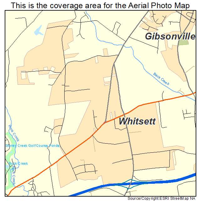 Whitsett, NC location map 