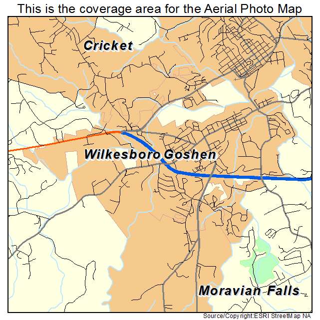 Wilkesboro, NC location map 