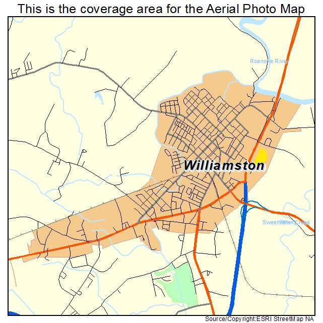 Williamston, NC location map 