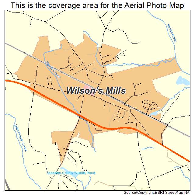 Wilsons Mills, NC location map 