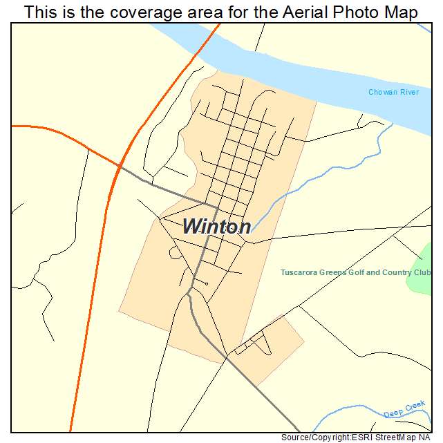 Winton, NC location map 