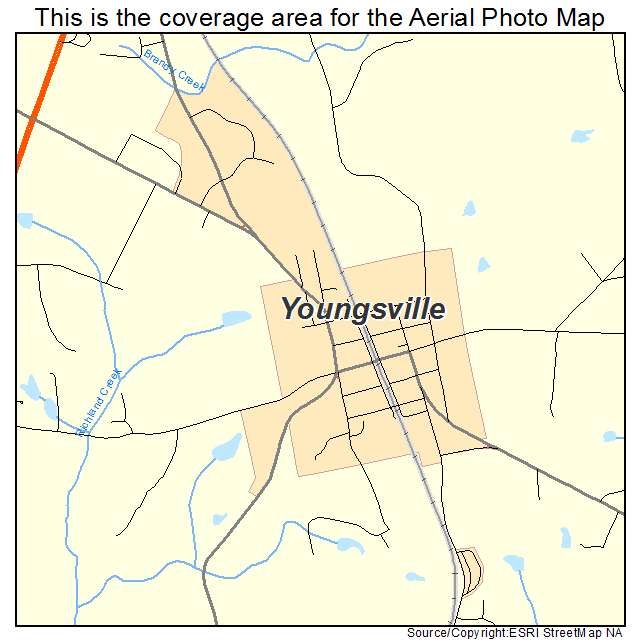 Youngsville, NC location map 