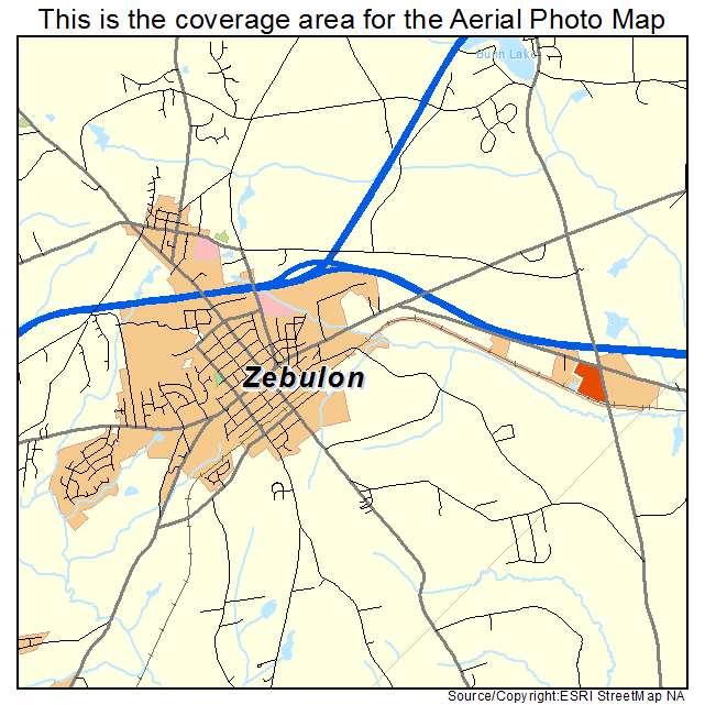 Zebulon, NC location map 