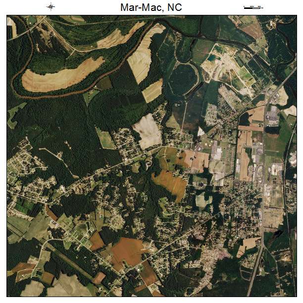 Mar Mac, NC air photo map