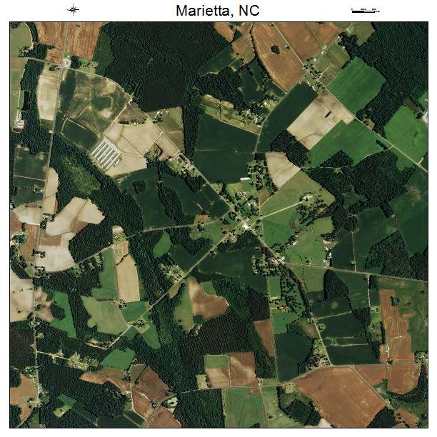 Marietta, NC air photo map