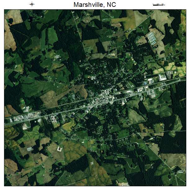 Marshville, NC air photo map
