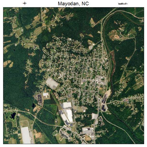 Mayodan, NC air photo map