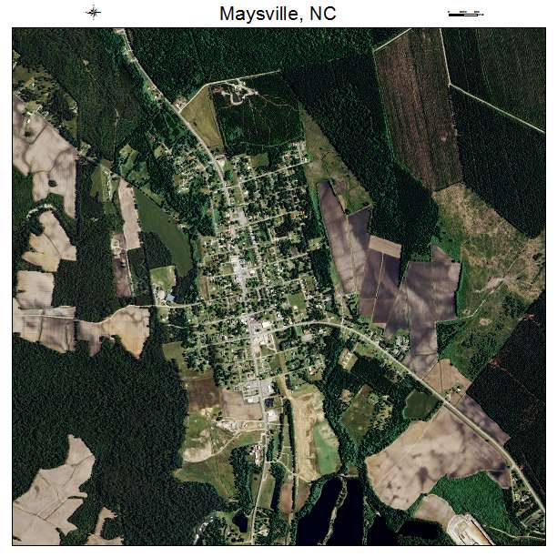 Maysville, NC air photo map