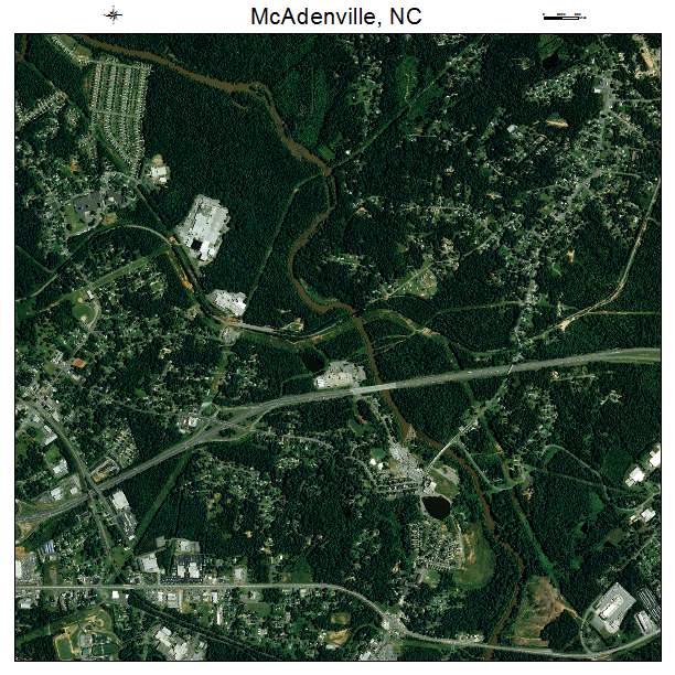 McAdenville, NC air photo map