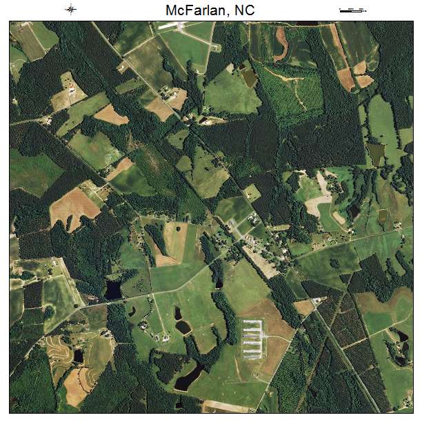 McFarlan, NC air photo map
