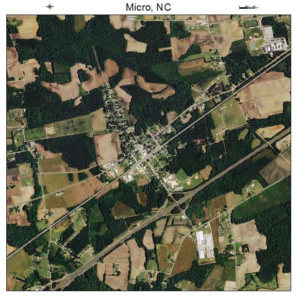 Micro, NC air photo map