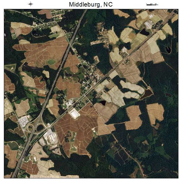 Middleburg, NC air photo map