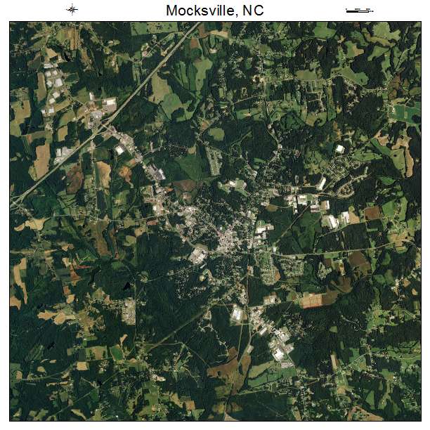 Mocksville, NC air photo map
