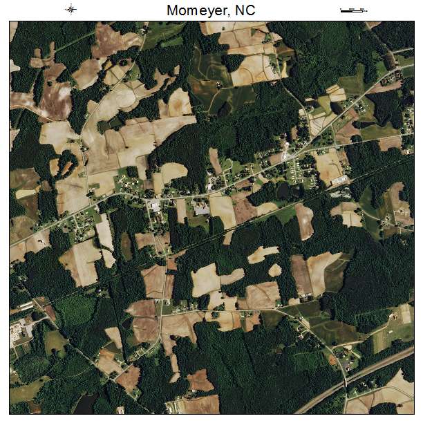 Momeyer, NC air photo map