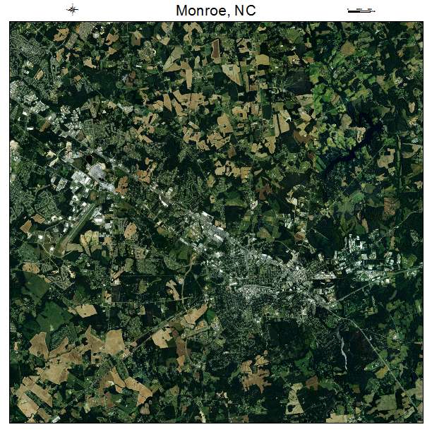 Monroe, NC air photo map