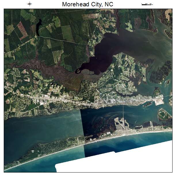 Morehead City, NC air photo map