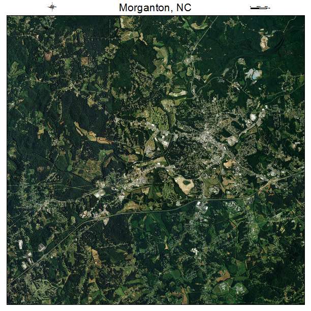 Morganton, NC air photo map