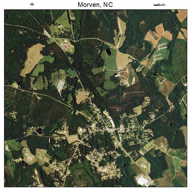 Morven, NC air photo map