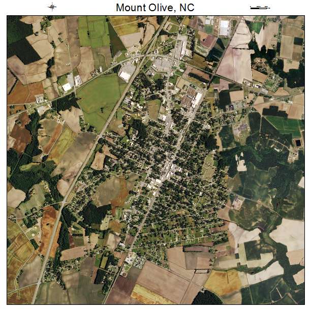 Mount Olive, NC air photo map