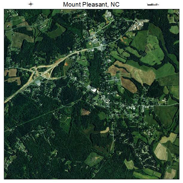 Mount Pleasant, NC air photo map