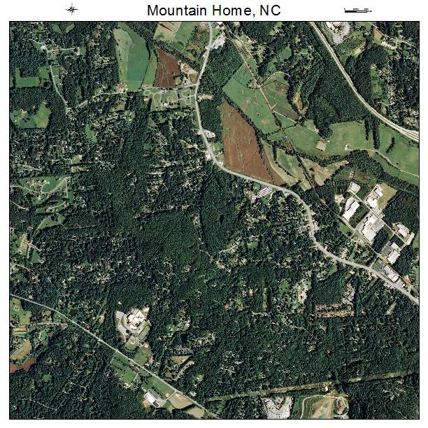 Mountain Home, NC air photo map