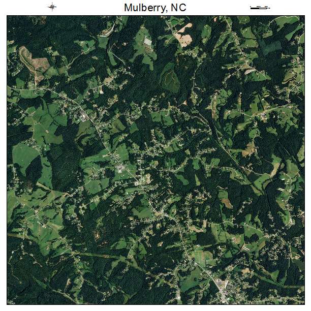 Mulberry, NC air photo map