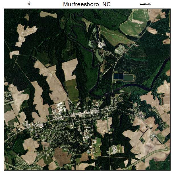 Murfreesboro, NC air photo map