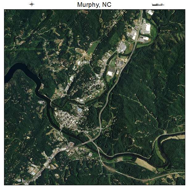 Murphy, NC air photo map