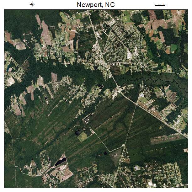 Newport, NC air photo map