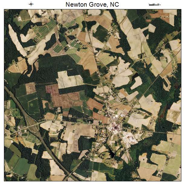 Newton Grove, NC air photo map
