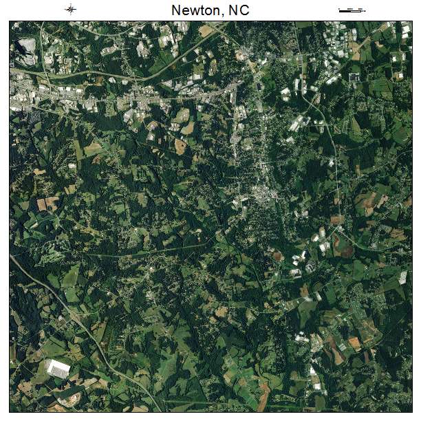 Newton, NC air photo map