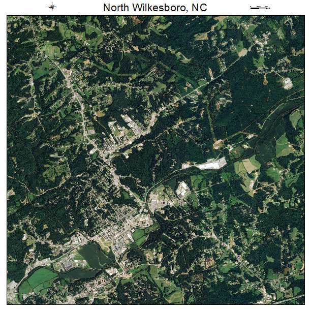 North Wilkesboro, NC air photo map