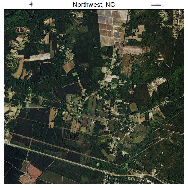 Northwest, NC air photo map