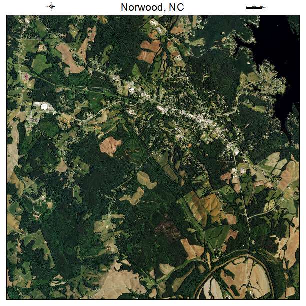 Norwood, NC air photo map