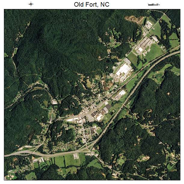 Old Fort, NC air photo map