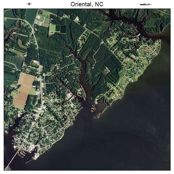 Oriental, NC air photo map