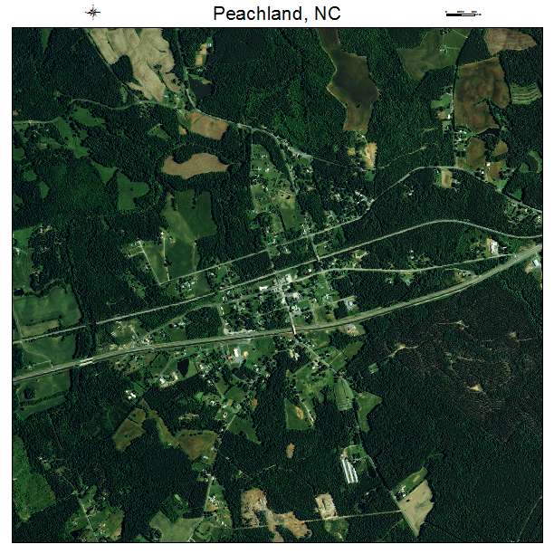 Peachland, NC air photo map