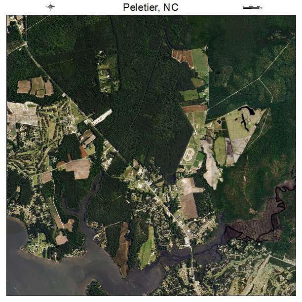 Peletier, NC air photo map